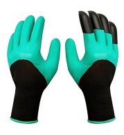 Gardening Gloves – Heavy Duty Nitrile Coated Palm Work Gloves, Anti-Slip Grip, Reinforced Fingertips | Breathable Spandex Back, Machine Washable | UAE Garden Landscaping Construction Safety Wear 